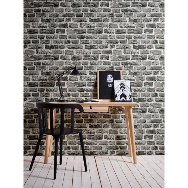 Tapete Grau, Silber, Schwarz, Anthrazit AS-Creation Vliestapete (361404)