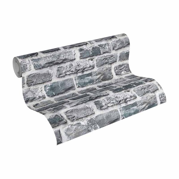 Tapete Grau, Silber, Schwarz, Anthrazit AS-Creation Vliestapete (361404)