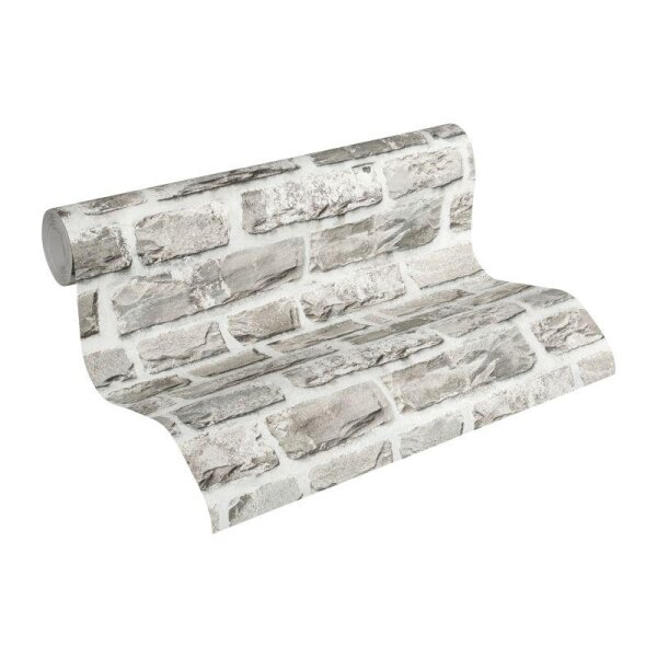 Tapete Beige, Creme, Grau, Silber AS-Creation Vliestapete (361402)