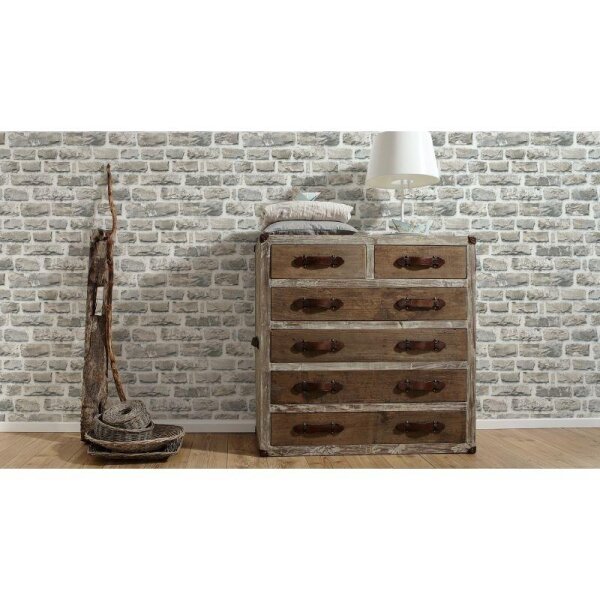 Tapete Beige, Creme, Grau, Silber AS-Creation Vliestapete (361402)