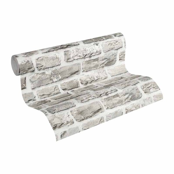 Tapete Beige, Creme, Grau, Silber AS-Creation Vliestapete (361402)