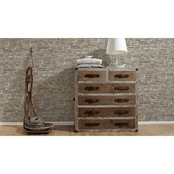 Tapete Braun, Grau, Silber AS-Creation Vliestapete (361394)