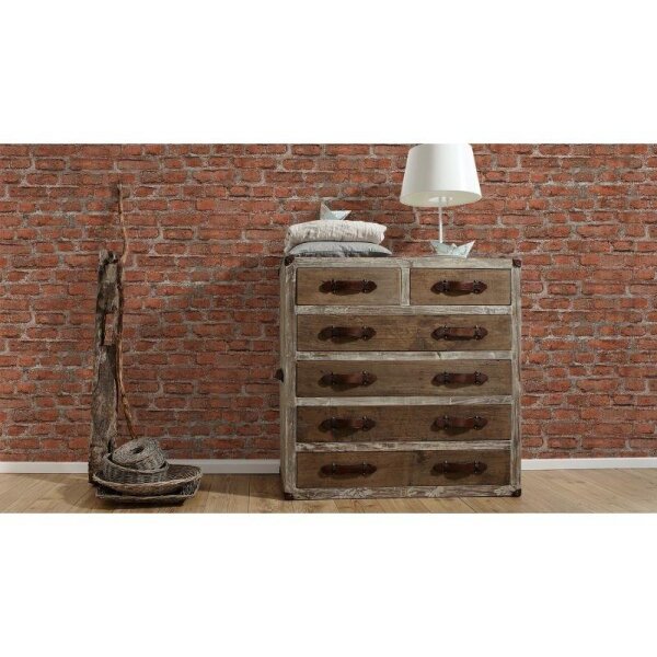 Tapete Rot, Grau, Silber AS-Creation Vliestapete (361392)