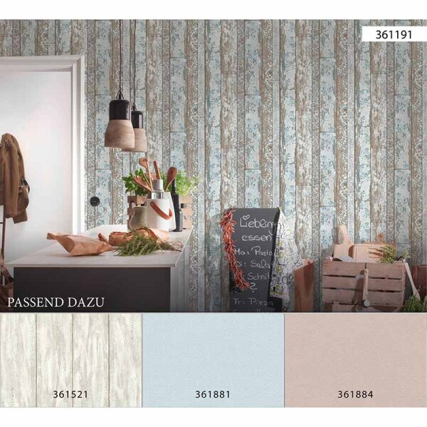 Tapete Weiß, Beige, Creme, Grau, Silber AS-Creation Vliestapete (361191)