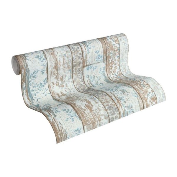 Tapete Weiß, Beige, Creme, Grau, Silber AS-Creation Vliestapete (361191)