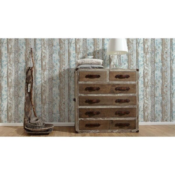 Tapete Weiß, Beige, Creme, Grau, Silber AS-Creation Vliestapete (361191)