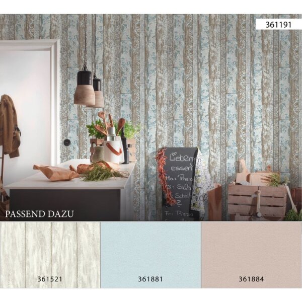 Tapete Weiß, Beige, Creme, Grau, Silber AS-Creation Vliestapete (361191)