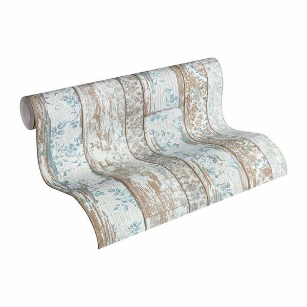 Tapete Weiß, Beige, Creme, Grau, Silber AS-Creation Vliestapete (361191)