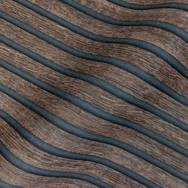 Tapete Holzpaneel Akustikpaneel Braun Dunkle Eiche (1040033)