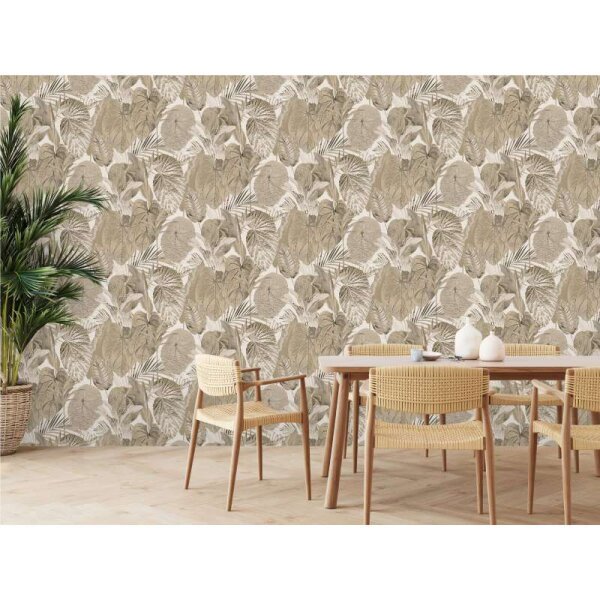 Tapete Greige, Beige, Creme livingwalls Vliestapete (393551)