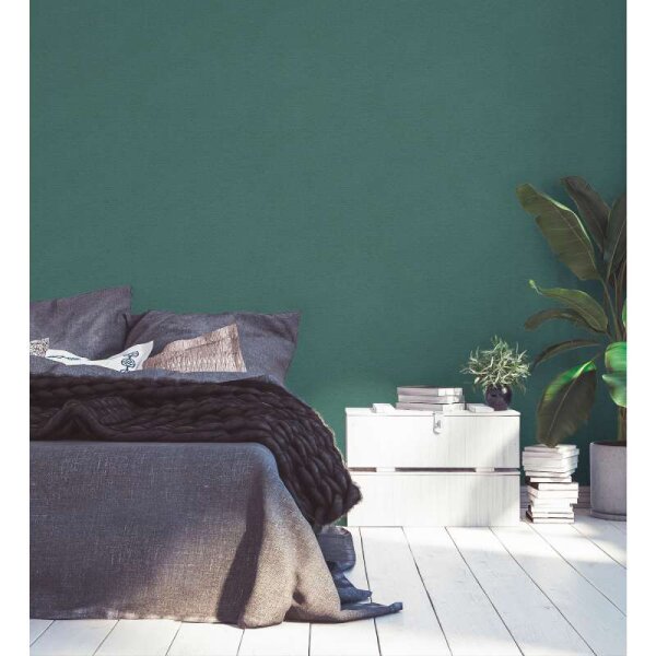 Tapete Grün, Petrol livingwalls Vliestapete (393512)