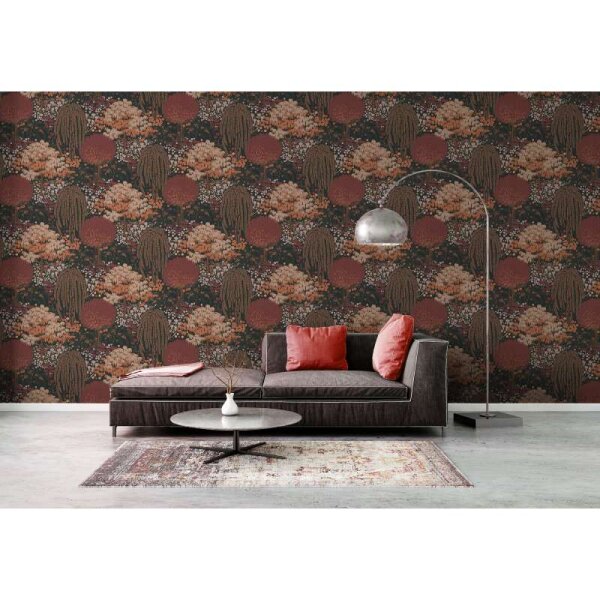 Tapete Orange, Schwarz livingwalls Vliestapete (393504)