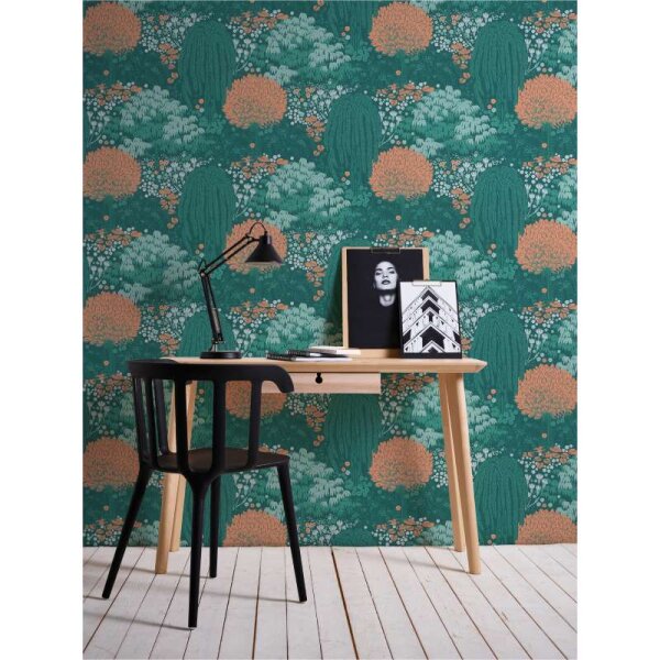 Tapete Grün, Petrol livingwalls Vliestapete (393503)