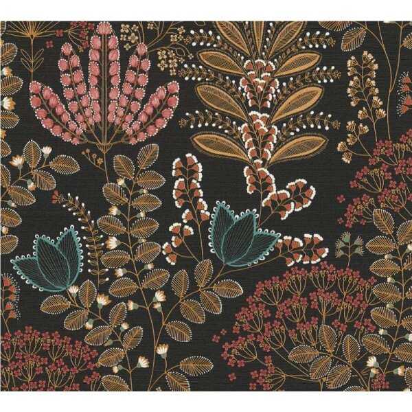 Tapete Orange, Schwarz livingwalls Vliestapete (393495)