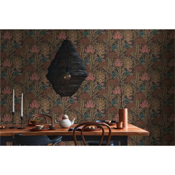 Tapete Orange, Schwarz livingwalls Vliestapete (393495)