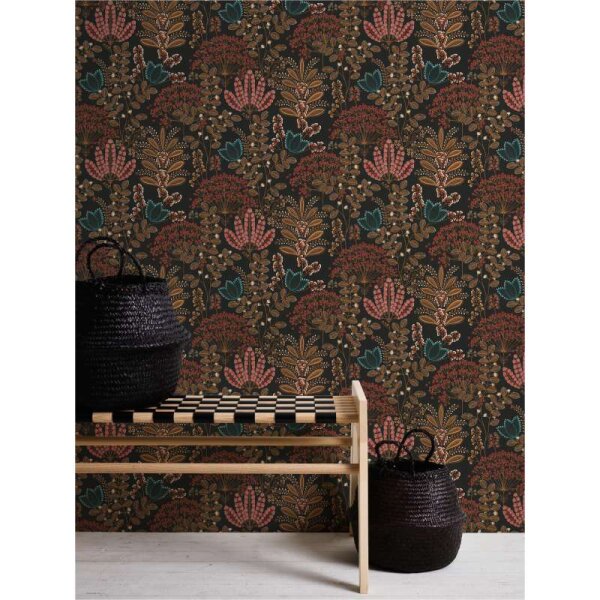 Tapete Orange, Schwarz livingwalls Vliestapete (393495)