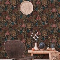 Tapete Orange, Schwarz livingwalls Vliestapete (393495)