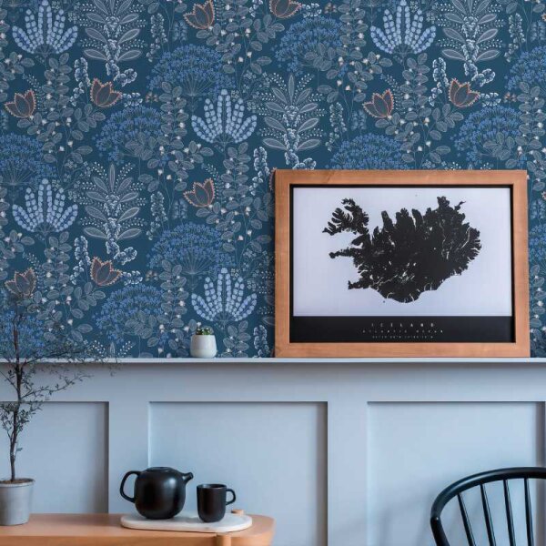 Tapete Blau livingwalls Vliestapete (393494)