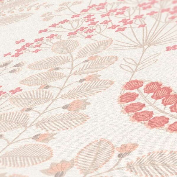 Tapete Rosa, Weiß livingwalls Vliestapete (393492)