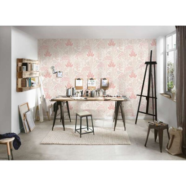 Tapete Rosa, Weiß livingwalls Vliestapete (393492)
