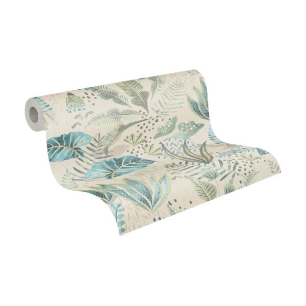 Tapete Beige, Creme, Grün livingwalls Vliestapete (393484)