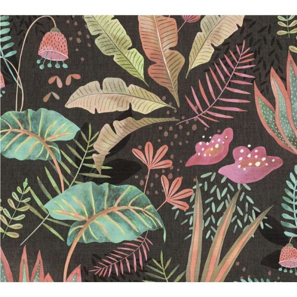 Tapete Bunt, Schwarz livingwalls Vliestapete (393481)