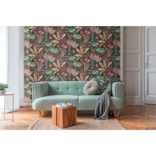 Tapete Bunt, Schwarz livingwalls Vliestapete (393481)