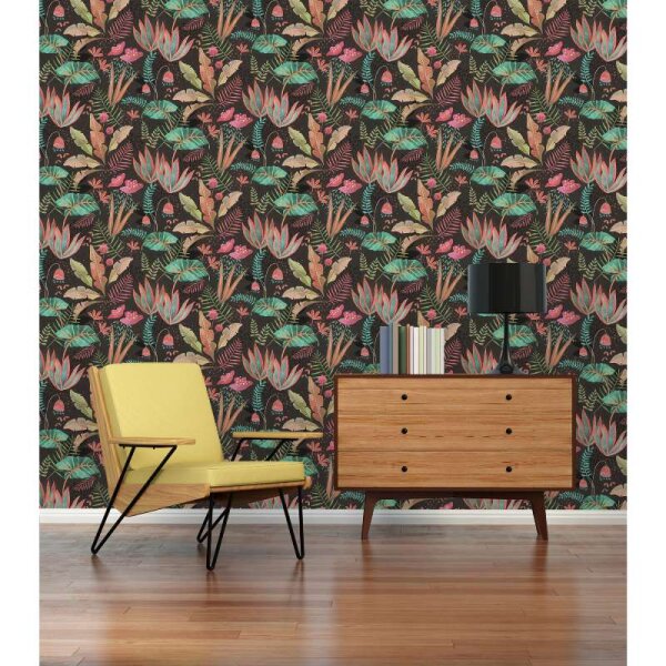 Tapete Bunt, Schwarz livingwalls Vliestapete (393481)