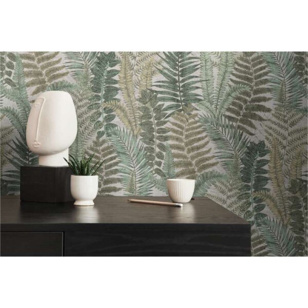 Tapete Grün, Beige, Creme livingwalls Vliestapete (393474)