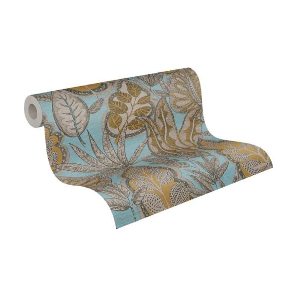 Tapete Braun, Blau livingwalls Vliestapete (393464)