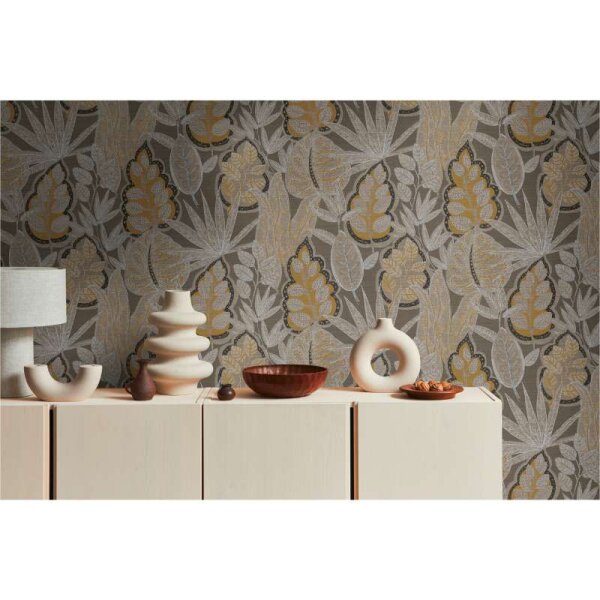 Tapete Braun, Greige livingwalls Vliestapete (393463)