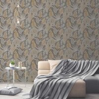 Tapete Braun, Greige livingwalls Vliestapete (393463)