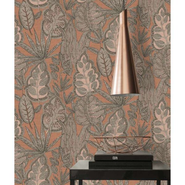 Tapete Rosa, Rose, Braun livingwalls Vliestapete (393462)