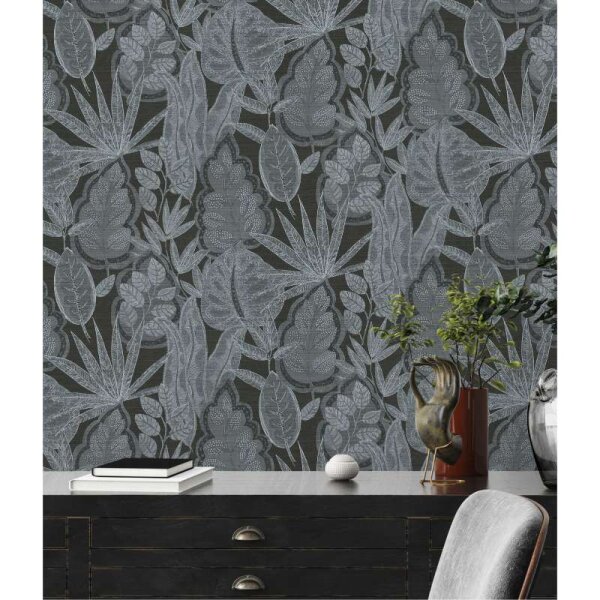 Tapete Grau, Schwarz livingwalls Vliestapete (393461)