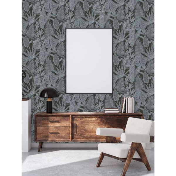 Tapete Grau, Schwarz livingwalls Vliestapete (393461)