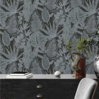 Tapete Grau, Schwarz livingwalls Vliestapete (393461)