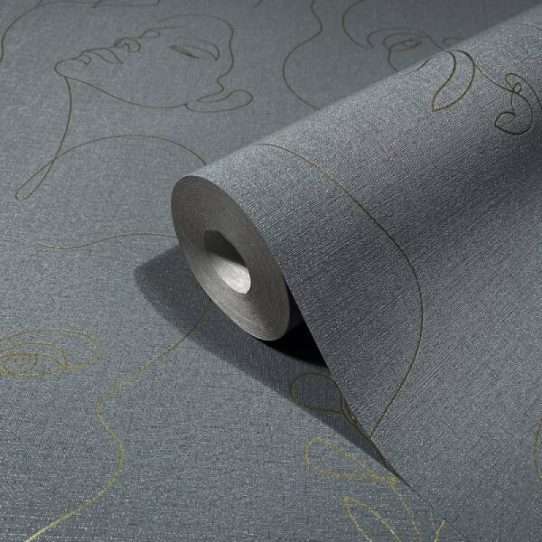 Tapete Grau, Silber Novamur Vliestapete (82438)