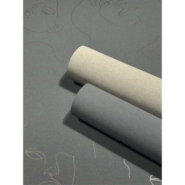 Tapete Grau, Silber Novamur Vliestapete (82438)