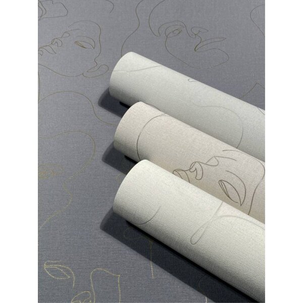 Tapete Grau, Silber Novamur Vliestapete (82438)