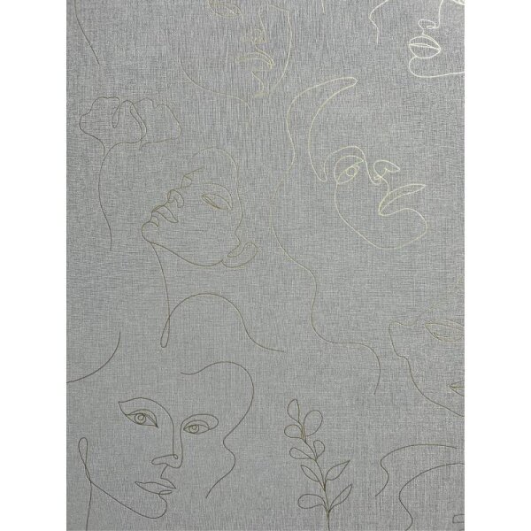 Tapete Grau, Silber Novamur Vliestapete (82438)