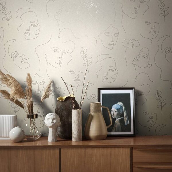 Tapete Beige, Creme Novamur Vliestapete (82437)