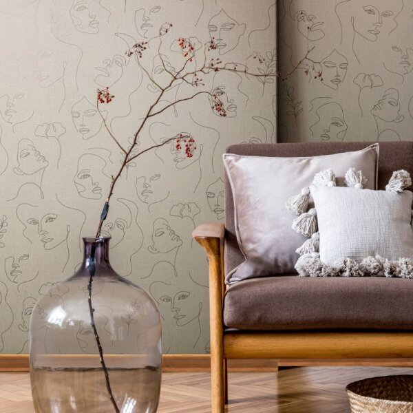 Tapete Beige, Creme Novamur Vliestapete (82437)