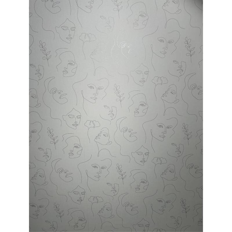 82436 Tapete Kunst Menschen Motiv Grau Silber Schimmereffekt Vliestapete Novamur