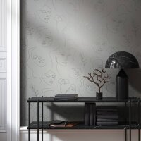 Tapete Grau, Silber Novamur Vliestapete (82436)