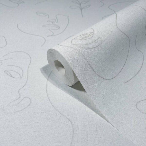 Tapete Weiß Novamur Vliestapete (82435)