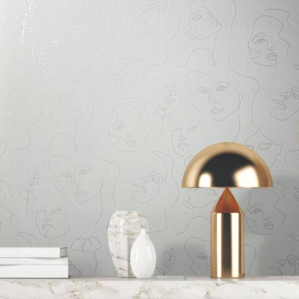 Tapete Weiß Novamur Vliestapete (82435)