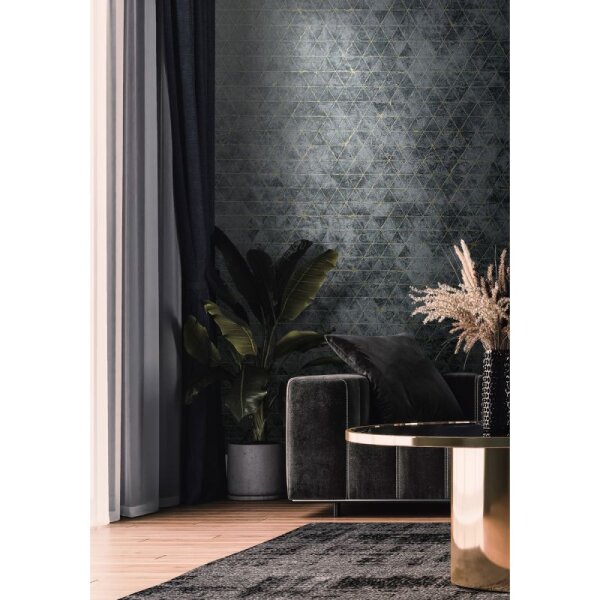Tapete Schwarz, Anthrazit Novamur Vliestapete (82425)