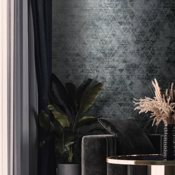 Tapete Schwarz, Anthrazit Novamur Vliestapete (82425)