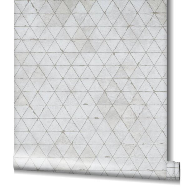 Tapete Weiß, Grau, Silber Novamur Vliestapete (82424)