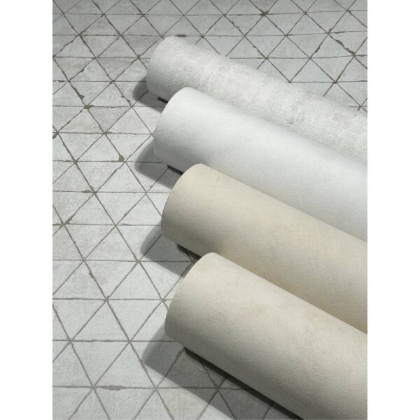 Tapete Weiß, Grau, Silber Novamur Vliestapete (82424)